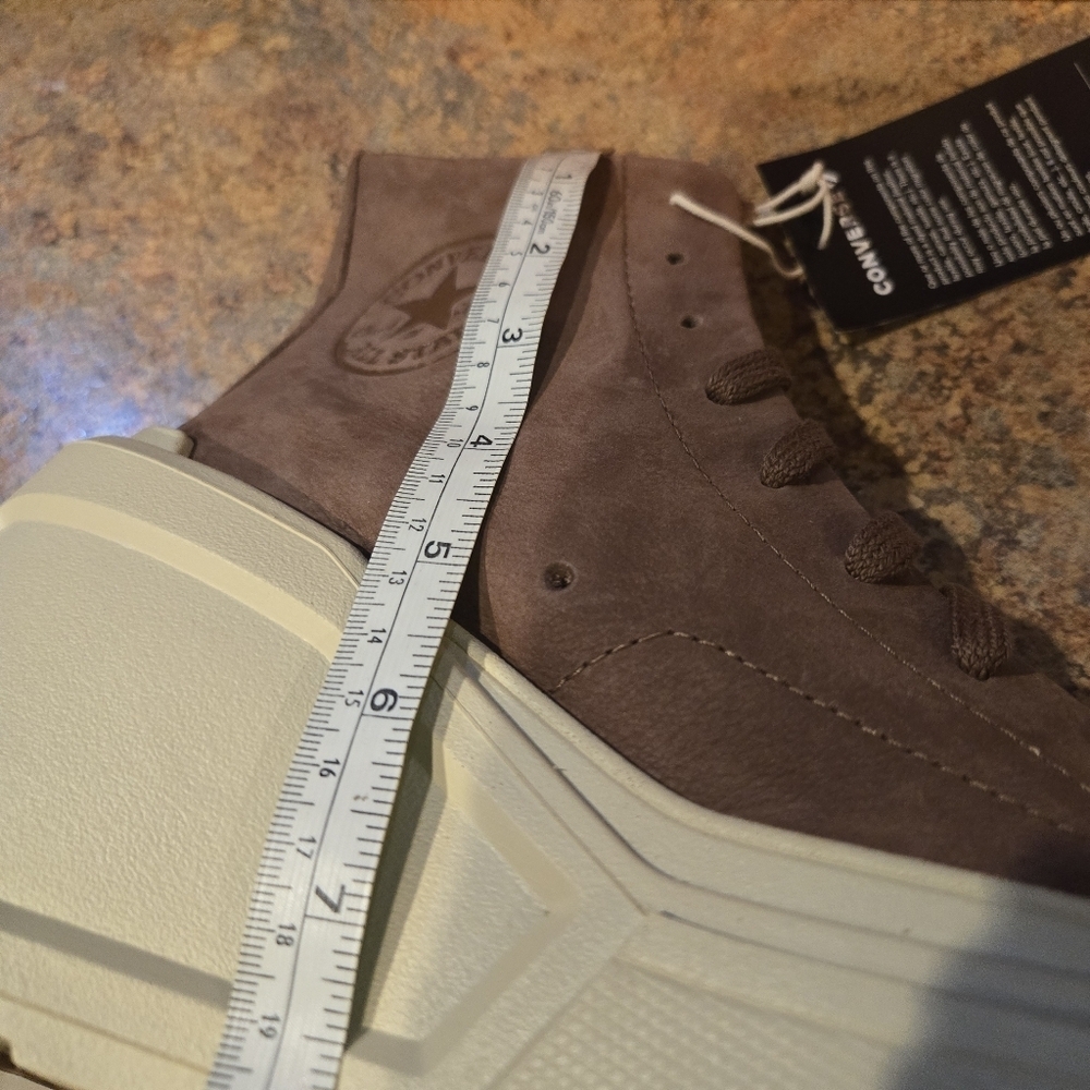 Converse SQUARED Chuck 70 De Luxe Lug Wedge Coffee Break/Ortholite Cushioning - Picture 14 of 15